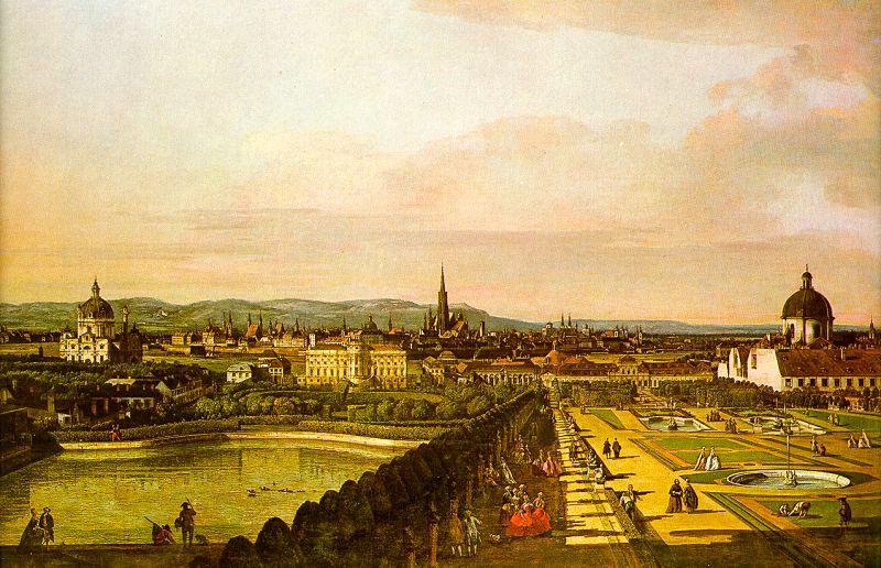 Bernardo Berlotto View of Vienna from the Belvedere Sweden oil painting art